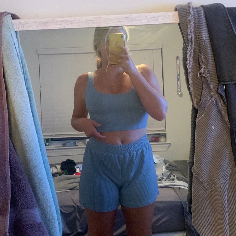 light blue lounge set
